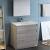 Fresca FVN9336HA Lazzaro 36" Ash Gray Free Standing Modern Bathroom Vanity with Medicine Cabinet