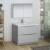 Fresca FVN9140GRG Tuscany 40" Glossy Gray Free Standing Modern Bathroom Vanity with Medicine Cabinet