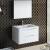 Fresca FVN9032WH Tuscany 32" Glossy White Wall Hung Modern Bathroom Vanity with Medicine Cabinet