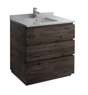 Fresca FCB3136ACA-FC-U Formosa 36" Floor Standing Modern Bathroom Cabinet with Top & Sink