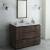 Fresca FVN31-122412ACA-FC Formosa 48" Floor Standing Modern Bathroom Vanity with Mirror in Acacia