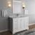 Fresca FVN2448WHM Windsor 48" Matte White Traditional Bathroom Vanity with Mirror