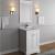 Fresca FVN2424WHM Windsor 24" Matte White Traditional Bathroom Vanity with Mirror