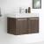 Fresca FCB8089GW-I Vista 30" Walnut Modern Bathroom Vanity with Integrated Sink