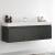 Fresca FCB8041BW-I Mezzo 60" Black Modern Bathroom Vanity with Integrated Sink