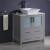 Fresca FCB6230GR-CWH-V Torino 30" Grey Modern Bathroom Cabinet with Top & Vessel Sink