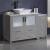 Fresca FCB62-3612GR-CWH-V Torino 48" Grey Modern Bathroom Cabinets with Top & Vessel Sink