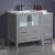 Fresca FCB62-3012GR-I Torino 42" Grey Modern Bathroom Cabinets with Integrated Sink