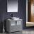 Fresca FVN6236GR-VSL Torino 36" Grey Brown Modern Bathroom Vanity with Vessel Sink