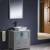 Fresca FVN6230GR-VSL Torino 30" Grey Modern Bathroom Vanity with Vessel Sink