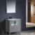 Fresca FVN6230GR-UNS Torino 30" Grey Modern Bathroom Vanity with Integrated Sink