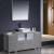 Fresca FVN62-123612GR-VSL Torino 60" Grey Modern Bathroom Vanity with 2 Side Cabinets and Vessel Sink