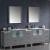 Fresca FVN62-96GR-UNS Torino 96" Grey Modern Double Sink Bathroom Vanity with 3 Side Cabinets and Integrated Sinks