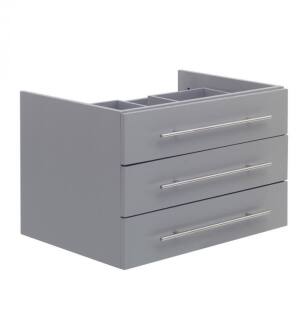 Fresca FCB6183GR-VSL Modello 32" Gray Wall Hung Modern Bathroom Cabinet