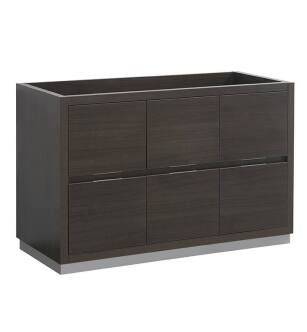 Fresca FCB8448GO Fresca Valencia 48" Gray Oak Free Standing Single Sink Modern Bathroom Cabinet