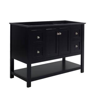 Fresca FCB2348BL Manchester 48" Black Traditional Bathroom Cabinet