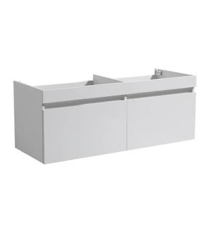 Fresca FCB8012WH Mezzo 48" White Modern Double Bathroom Vanity
