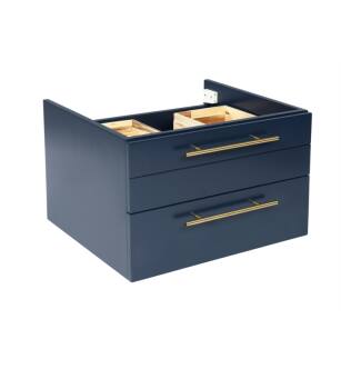 Fresca FCB6124RBL-VSL Lucera 23 1/4" Blue Wall Hung Vessel Sink Modern Bathroom Cabinet