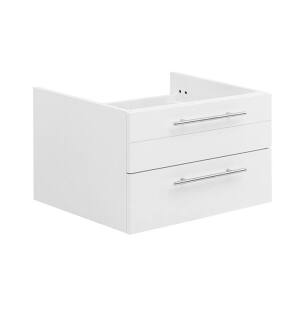 Fresca FCB6124WH-UNS Lucera 24" White Wall Hung Undermount Sink Modern Bathroom Cabinet