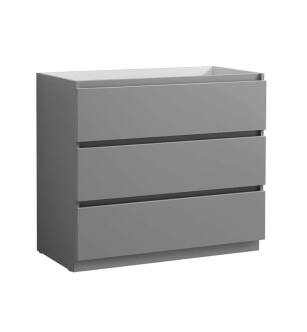 Fresca FCB9342GR Lazzaro 42" Gray Free Standing Modern Bathroom Cabinet