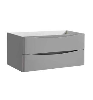 Fresca FCB9040GRG Tuscany 40" Glossy Gray Wall Hung Modern Bathroom Cabinet