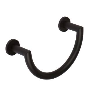 Ginger 4605/MB Kubic Towel Ring With Two Mounting Posts in Matte Black