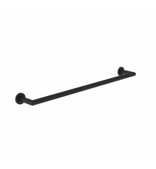 Ginger 4603/MB Kubic 24" Towel Bar With Plain Rosette in Matte Black