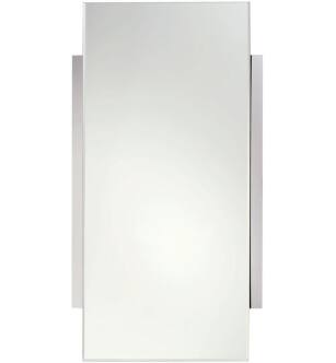 Ginger 2841/PC Surface 18.3" Rectangular Mirror With Beveled Edge in Polished Chrome