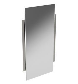 Ginger 2841/SN Surface 18.3" Rectangular Mirror With Beveled Edge in Satin Nickel