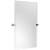 Ginger 4542/PC 36" Rectangular Pivoting Portrait Mirror From The Columnar Collection in Polished Chrome