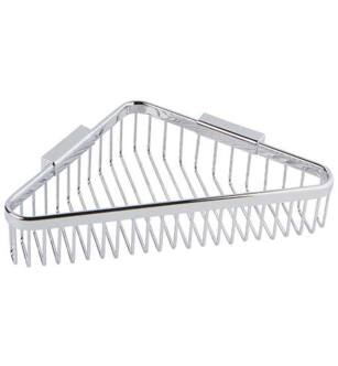 Ginger 554DG/PC Hotelier 9" Wall Mounted Brass Corner Shower Basket With Deep Basket in Polished Chrome