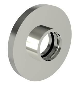 Ginger 4639B/PN Kubic Shower Rod Support Brackets in Polished Nickel