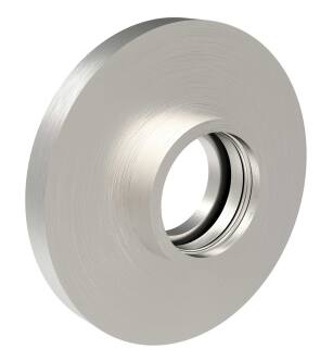 Ginger 4639B/SN Kubic Shower Rod Support Brackets in Satin Nickel