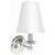 Ginger 2681/PN Single Light Wall Sconce From The London Terrace Collection in Polished Nickel