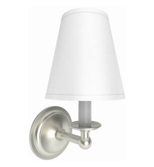 Ginger 2681/SN Single Light Wall Sconce From The London Terrace Collection in Satin Nickel