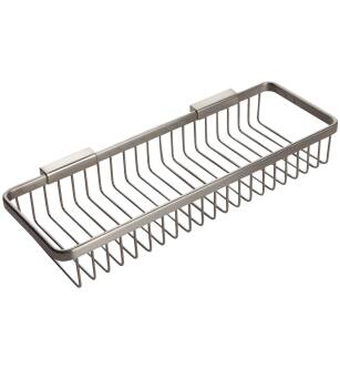 Ginger 552G/SN Hotelier 15.4" Wall Mounted Brass Shower Basket in Satin Nickel