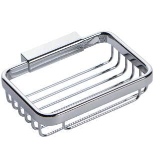 Ginger 550G/PC Hotelier Wall Mounted Brass Soap Basket in Polished Chrome
