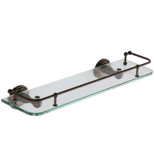 Ginger 1135T-18/ORB Chelsea 18" Glass Shelf With Rail in Oil Rubbed Bronze (Hand Relieved)