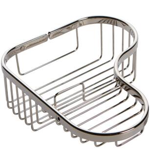 Ginger 504L/PN Splashables Brass Wall Mounted Wire Corner Basket in Polished Nickel