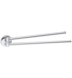 Ginger 0322-16/PC Hotelier 16" Double Swing Towel Bar in Polished Chrome