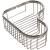 Ginger 505L/PN Splashables 9.7" Brass Wall Mounted Wire Corner Basket in Polished Nickel