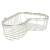 Ginger 505L/SN Splashables 9.7" Brass Wall Mounted Wire Corner Basket in Satin Nickel