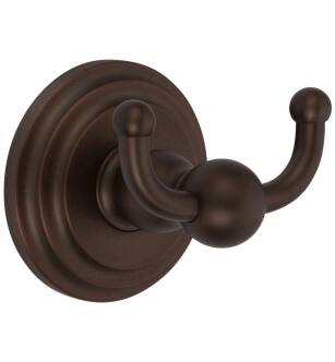 Ginger 1111/ORB Chelsea Double Robe Hook in Oil Rubbed Bronze (Hand Relieved)