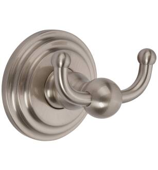 Ginger 1111/SN Chelsea Double Robe Hook in Satin Nickel