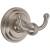 Ginger 1111/SN Chelsea Double Robe Hook in Satin Nickel