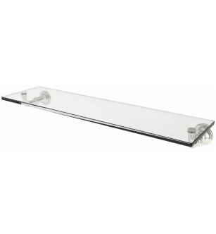 Ginger 4534T-24/PN 24" Tempered Glass Shelf From The Columnar Collection in Polished Nickel