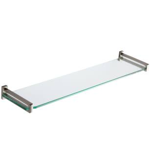 Ginger 3018T-24/SN 24" Tempered Glass Shelf From The Frame Collection in Satin Nickel