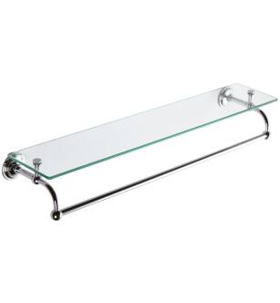 Ginger 2619T-24/PC 24" Shelf With Bar From The London Terrace Collection in Polished Chrome