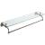Ginger 2619T-24/SN 24" Shelf With Bar From The London Terrace Collection in Satin Nickel