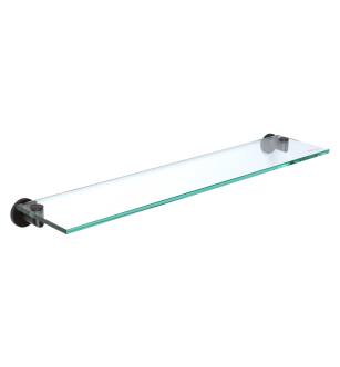 Ginger 4634T/MB Kubic 24" Glass Shelf in Matte Black